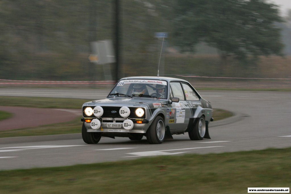 Ford Escorts were still going strong during the Classic Rally