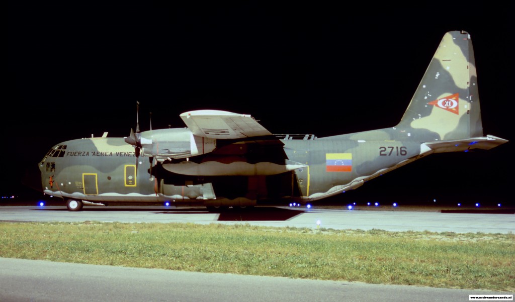 A Venezuelan Hercules in 1998. This aircraft visited Twenthe to pick up goods from HSA in Hengelo.