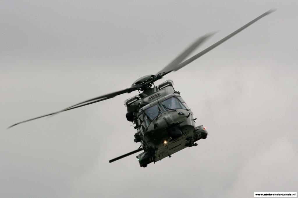 The Belgian armed forces participated with their brand new NH90 helicopter.