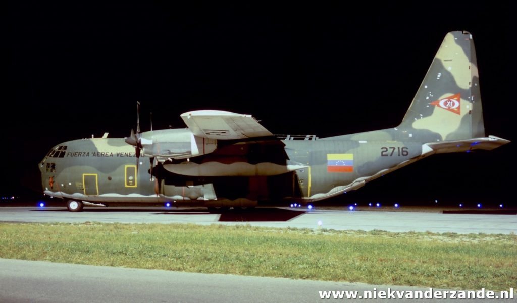 A Venezuelan Hercules on the platform of Twenthe Airbase