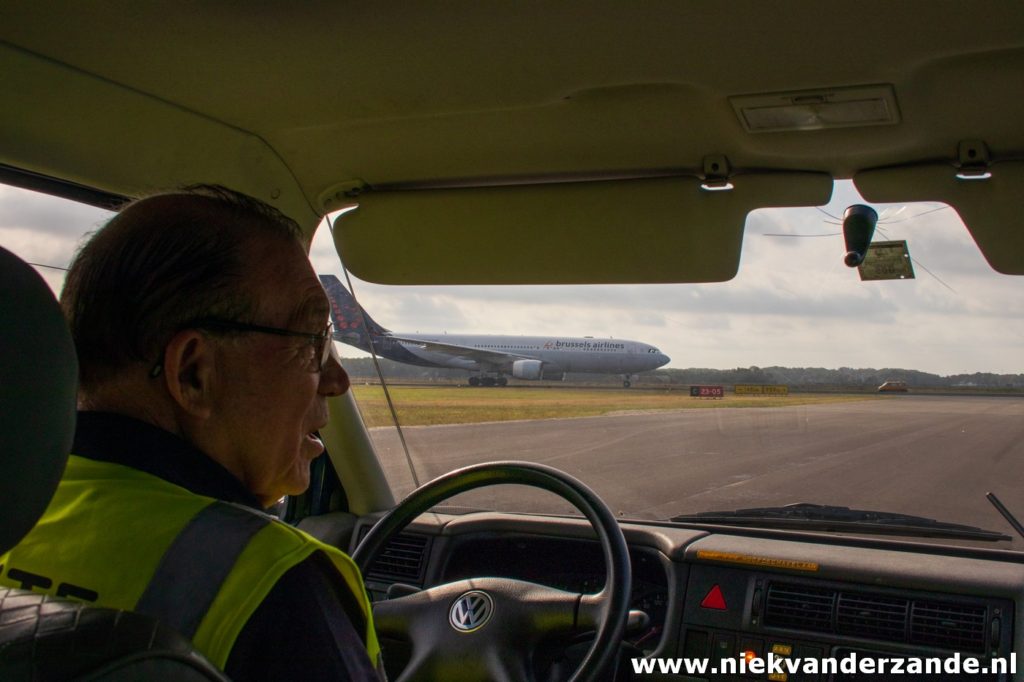 Brussels Airlines A330 OO-SFY after landing at Twente Airport